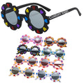 Kids Round Sunflower Sunglasses Cute Anti-UV Beach Sunglasses With Heart Pattern Custom Logo 2026