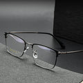Lightweight 12g Gentleman Hot Selling Titanium Vintage Eyeglass Frame Optical Myopia Glasses Rectangular Square Glasses
