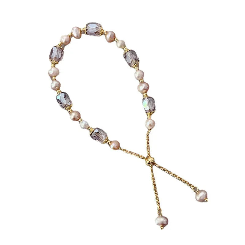 Fresh Water Pearl Bracelet Bracelet Women Gemstone Crystal Bracelet