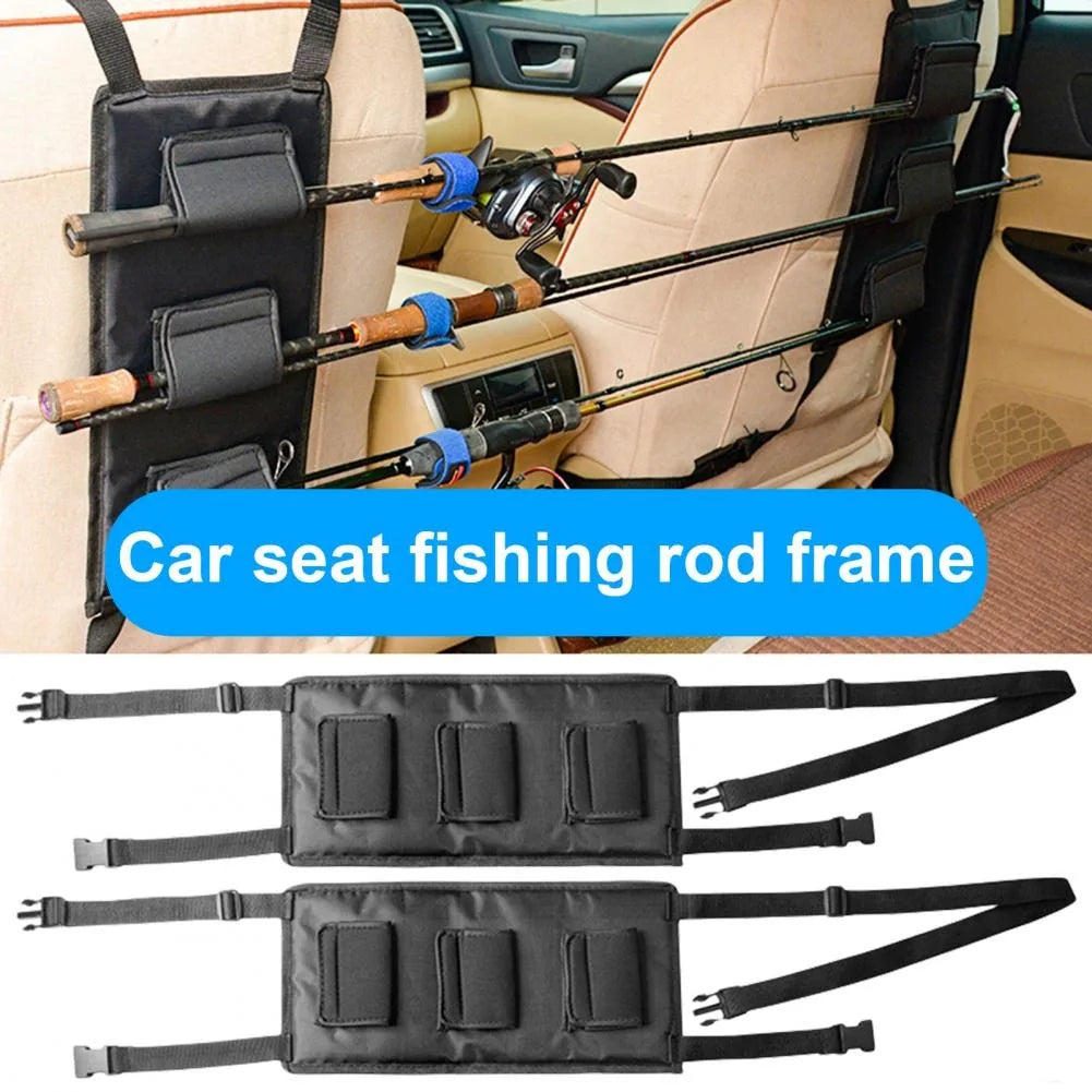Quick-Fastening Car Seat Fishing Rod Holders with Elastic Straps Braided Belt Design for Angling Fastener Tape Braided Webbing