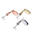 LETOYO 4g-19g Artificial Hard Metal Spoon Lures Fishing Spinner Lures With Treble Hooks