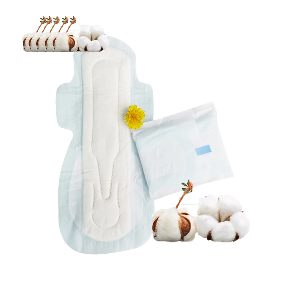 factory Super Soft Cotton Lady Pad Night Menstruation Pads