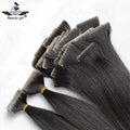 Unprocessed Top Quality Russian Remy Hairnatural Invisible Human Hair Tape in Extensions Chocolate Brown