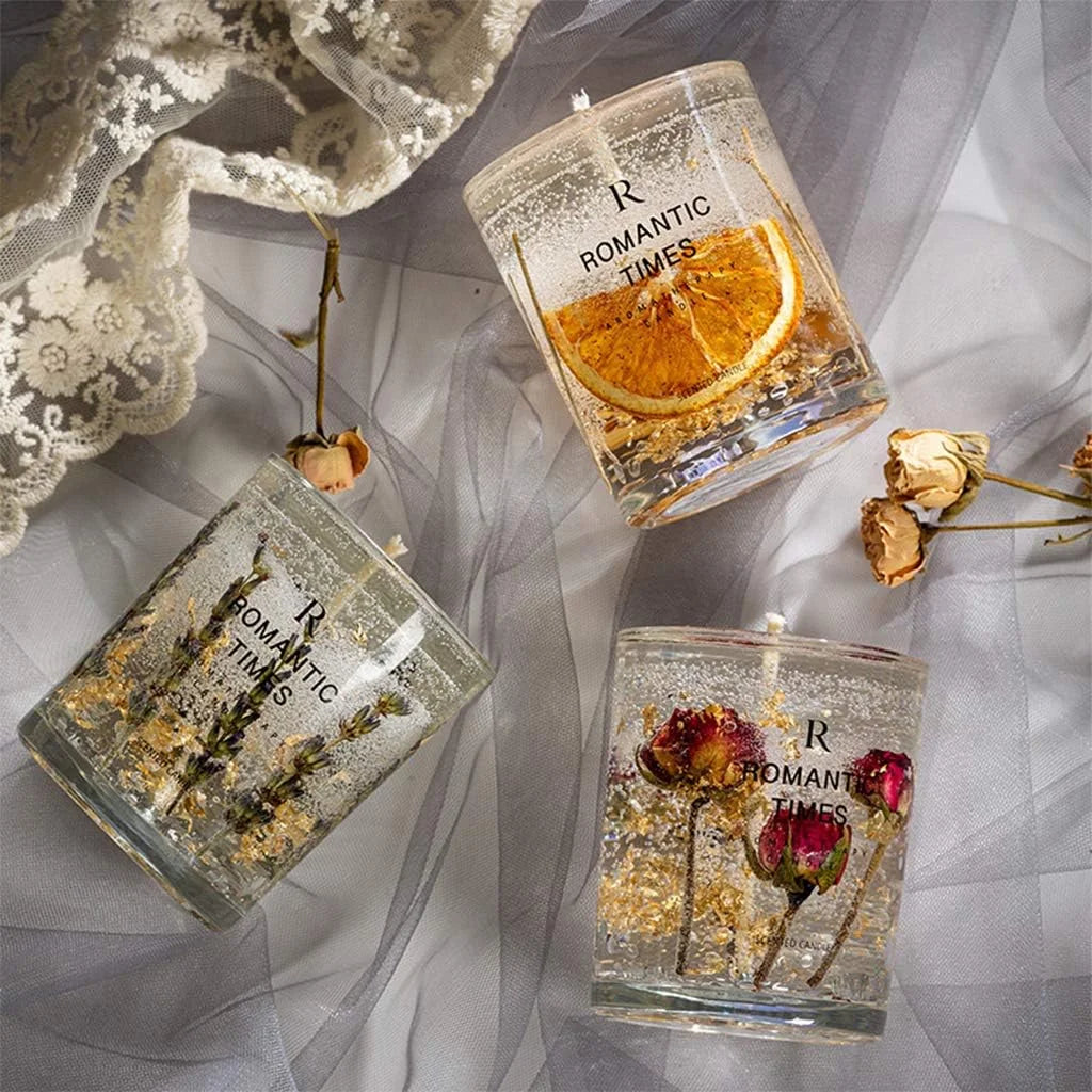 Wholesale 2026 New Design Soy Wax Scented Candle in Luxury Glass Jars Handmade New Year Christmas Occasion