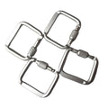 5cm Rectangle Recrangular Aluminum Carabiner with Lock