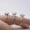 GRA Certificates Gorgeous 3CT Oval Diamond 10k Solid  Gold Moissanite Engagement Ring Wedding Bridal Jewelry Sets