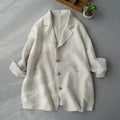Wholesale 2026 Spring Japanese Korean Foreign Trade Linen Suit Short Coat Loose Casual Cotton Linen Cardigan Women's Suit
