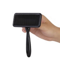 2023 Wholesale Pet Products Grooming Brush New Custom Cute Pet Hair Grooming Brush with Black Cushion and Hard Teeth