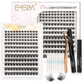 Wholesale Fluffy DIY Lashes Pre Cut Segmented Lashes Private Label Lash Bond and Seal WaterProof Eyelash Cluster Extensions Kit