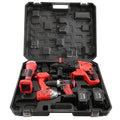 21V Combination Brushless Portable Cordless Power Tool Set 4pcs Electric Hammer Impact Drill Angle Grinder Wrench for Home Use