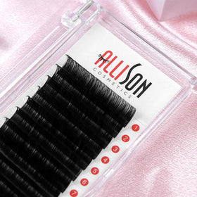 Private Label 0.03 0.05 0.07 Individual Lash Supplier Soft Matte Black Volume Lash Trays C D Fluffy Cashmere Eyelash Extensions