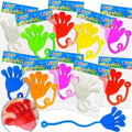 Free Sample 20PCS Sticky Hands Finger Kids Party Favor Sets Birthday Parties Wacky Fun Stretchy Sticky Hands Toys for Sensory