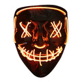 El Wire Rave LED Mask Light up Guy Fawkes Anonymous V for Vendetta Mask