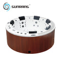 Sunrans Hot Sale Luxury Spa Modern 6-Person Outdoor Freestanding Whirlpool Massage Round Hot Tub