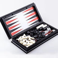 Travel Chess Set 3 in 1-10 Inch Chess Checkers Backgammon Set Travel Board Games Portable Travel Games