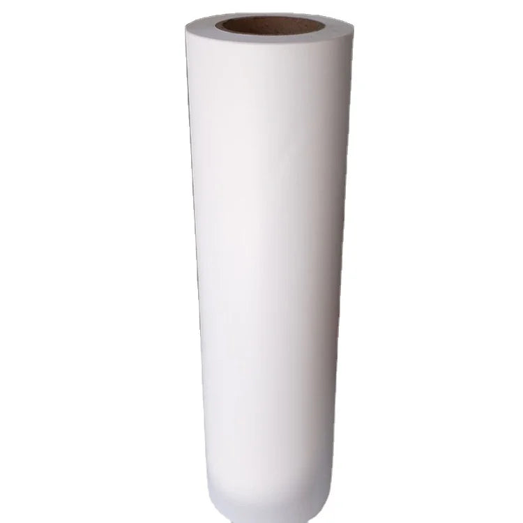High Temperature Printable Adhesive Heat Transfer Anti Static 60cm*100m 24" DTF PET Film Roll for White Ink Printing