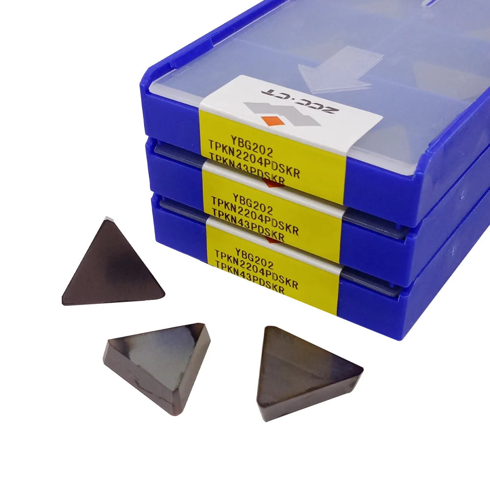 ZCC CNC Cutting Tool TPKN2204PDSKR YBG102 YBG205 YBG202 YBC301 YBM351 Hard Alloy Insert Milling Tool Triangle Cemented Carbide