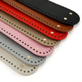 Hot Sale 32*7cm Oval PU Leather Bag Nail Bottom Insert Cushion Base Shaper with Holes for DIY Knitting Crochet Bags Handbag