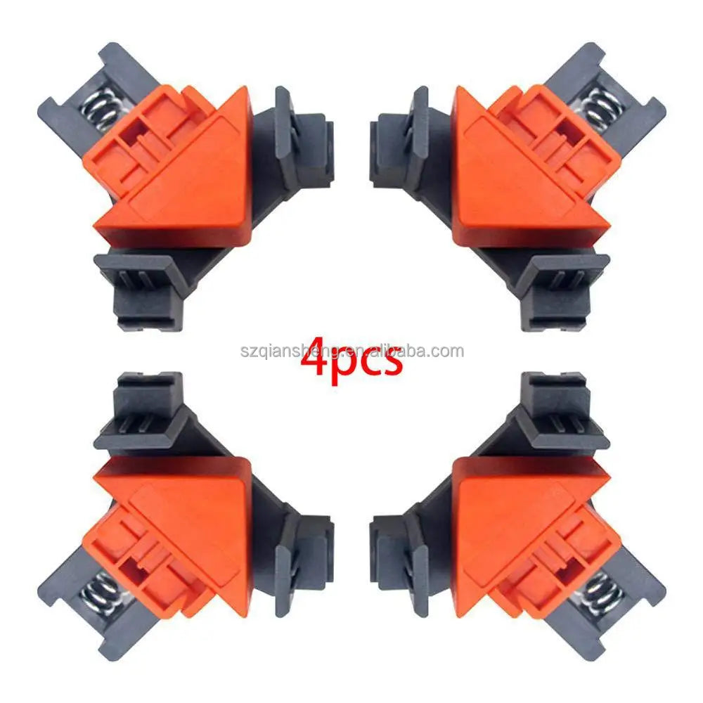 4pcs 90 Degree Right Angle Clamp Fixing Clip Picture Frame Corner Clamp Woodworking Corner Clip Positioning Fixture Wood Tools
