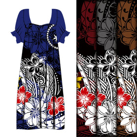 Custom Woven Fabric Samoa Polynesian Tribal Print Tapa Fabrics for Clothes Stock Fabric