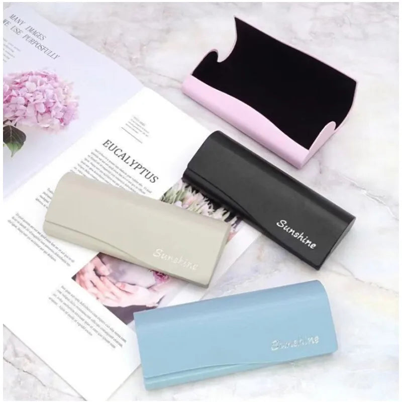 New High End Compression Mirror Box Small and Fresh Wholesale Customization Spectacle Case
