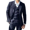 Handsome Groomsmen Two Buttons Groom Tuxedos Notch Lapel Men Suits Wedding/Prom/Dinner Man Blazer (Jacket+Pants+Vest)