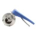 Stainless Steel Sanitary Tri-Clamp Manual Butterfly Valve