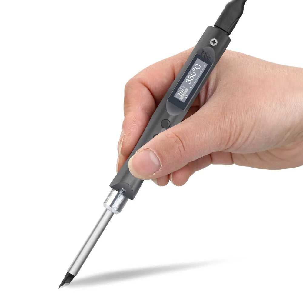 QUECOO T85 65W Electric Soldering Iron Kit Portable Smart Repair Welding Tool with Pencil & Iron Tips Heat Station for Rework