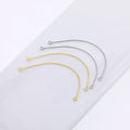 DIY Craft Earring Making Hypoallergenic Ear Wires 65mm Gold Silver Stainless Steel Earring Hooks for Diy Jewelry Making