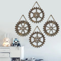 Wall Decoration Wall Hanging American Vintage Wooden Gear Wall Decoration Home Decoration Wooden Hanging Plaque Wooden Board