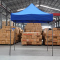 Custom Black Iron Advertising Tent Heavy Duty Outdoor Commercial Printing Kiosk Foldable Rain Shine Dual-Use Stall for Foreign