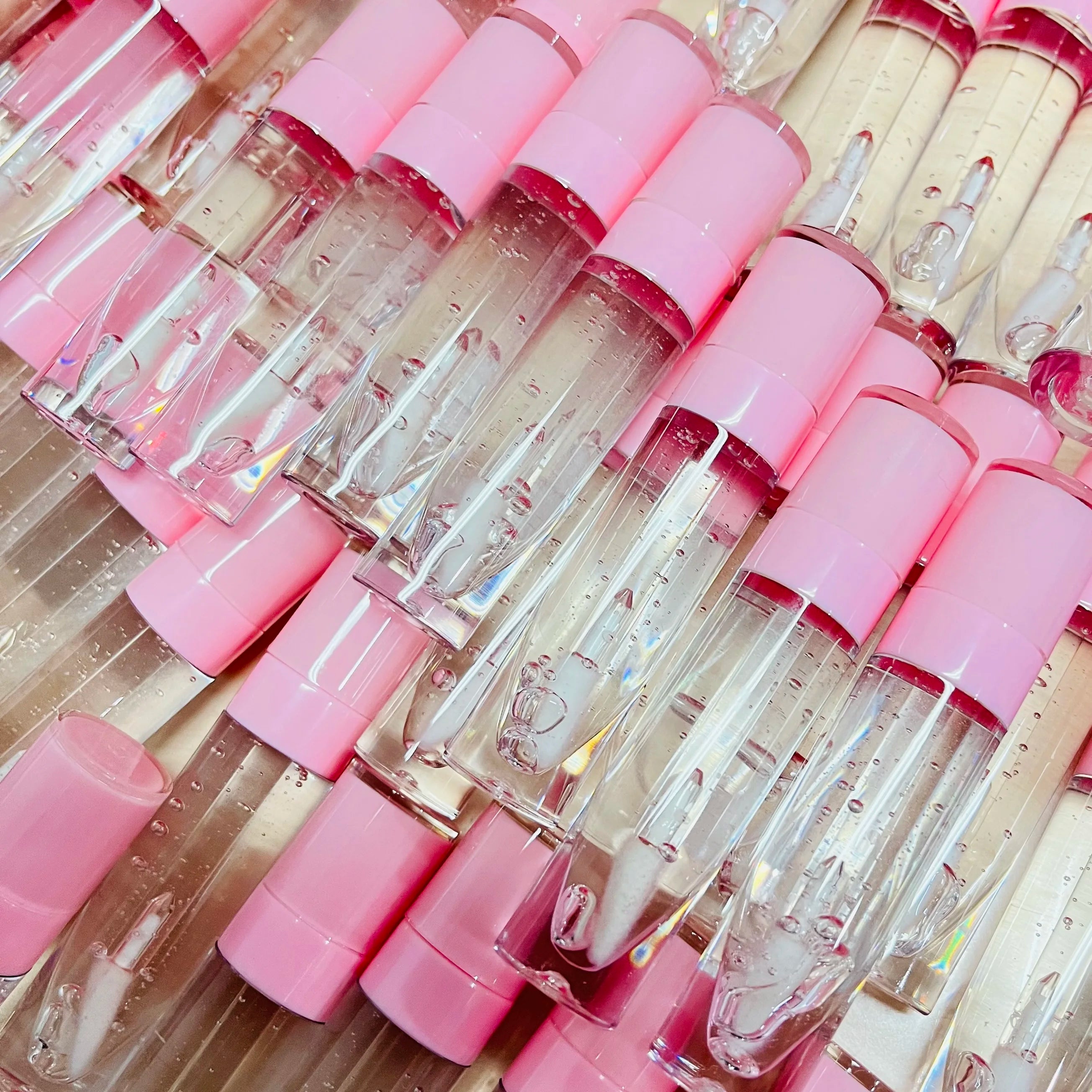 Pink Lip Gloss Tube Custom logo Nude Lip Gloss Vendor