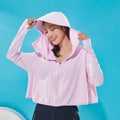 Wholesale Polyester Spandex Sun Proof Jacket logo Customize Women UPF>50 Sun protection Clothing Sun Shirts Long Sleeve