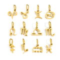 Wholesale Stainless Steel Constellations Charms 12 Zodiac Sign Pendants for Necklace Jewelry Making