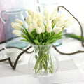 Y-H008 Real Touch Fake Artificial Flowers Mini PU Tulip Flower Arrangement Bouquet for Home and Wedding Decoration