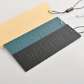 Best Selling Embossed Clothing HangTag Custom Luxury Garment Paper Hang Tag Embossed Hang Tag for Clothes
