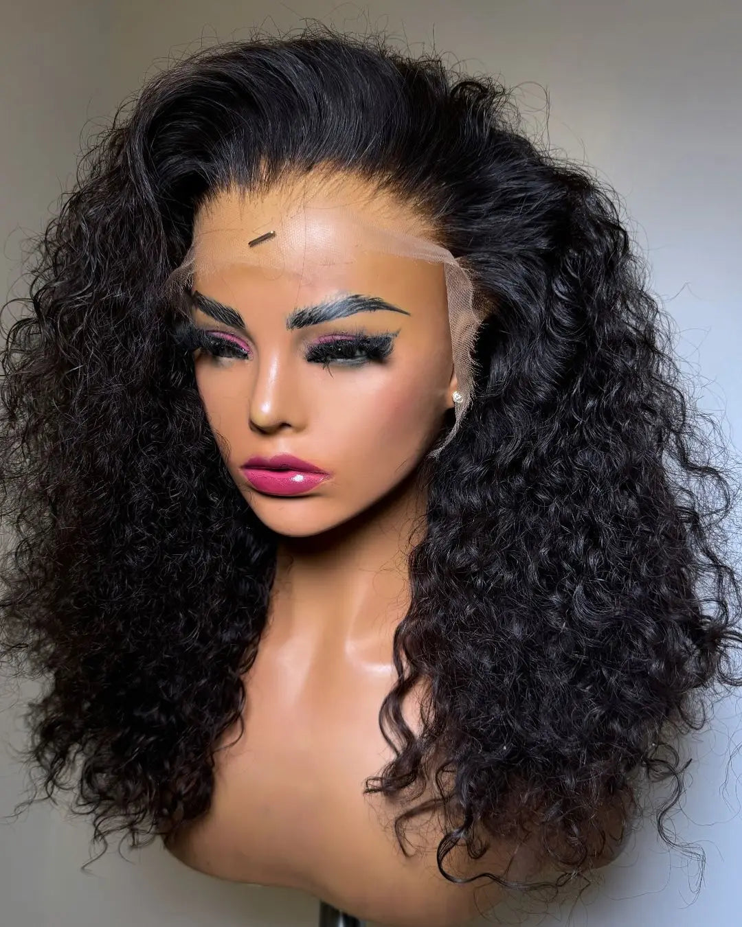 Water Wave Short Curly Human Hair High Quality HD 13x4 Brazilian Virgin Raw Hair Wig 200% Glueless Lace Front Wigs Wholesale