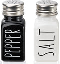 Hot Sale 2 Pieces of Salt and Pepper Shakers Set Glass Salt and Pepper Shakers Set with Stainless Steel Shaker