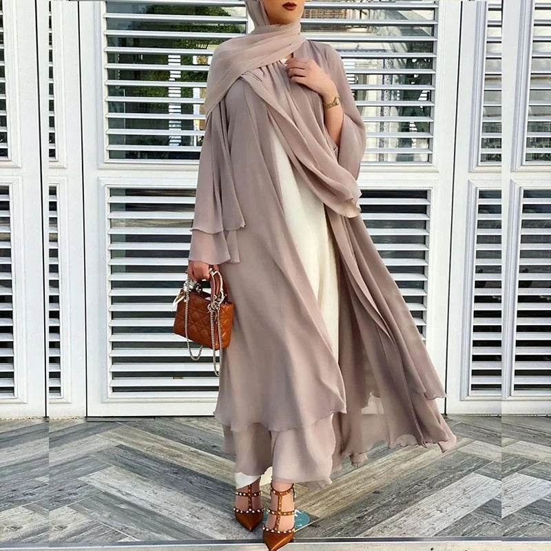 Designer Muslim Abaya Dress Fashion Dubai Outfits African Wear Chiffon Saree Turkish Skirts Dresses Islamic Clothing