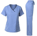 Women Nurse/Doctor Lab Uniform Set Short Sleeve Tops+Pant Suit Workwear Fashion Manual Design Medical Uniforms