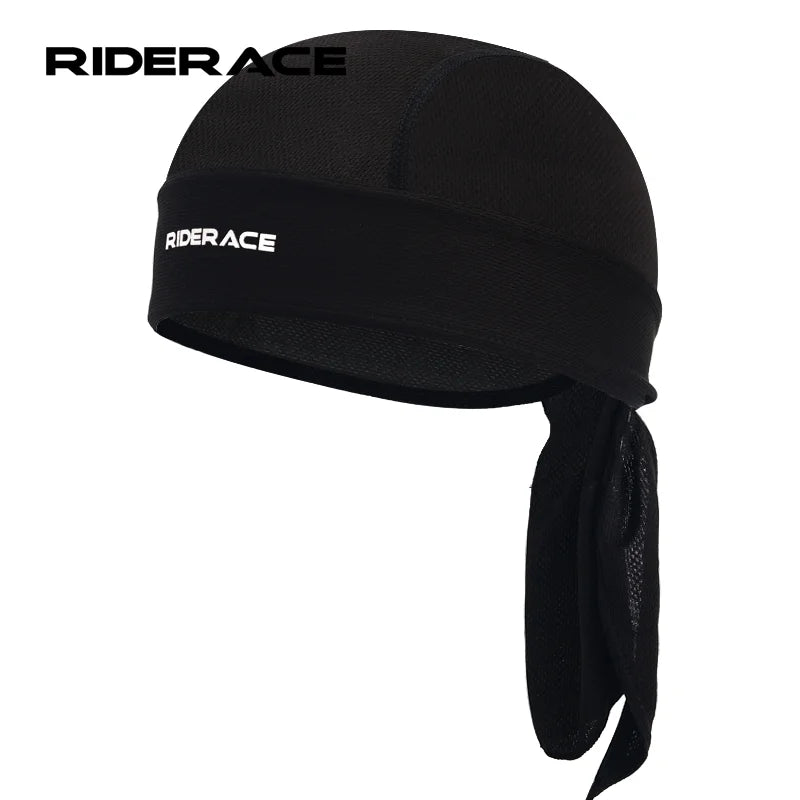 RIDERACE Summer Cycling Cap Quick Dry Breathable Pirate Hat Sport Running Hiking Sunscreen Hood Headwear Wicking High Elasticity