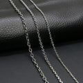G1435 Wholesale Stainless Steel Chain Necklaces O-shaped Chain Men and Women Necklace Chains for Jewelry Making