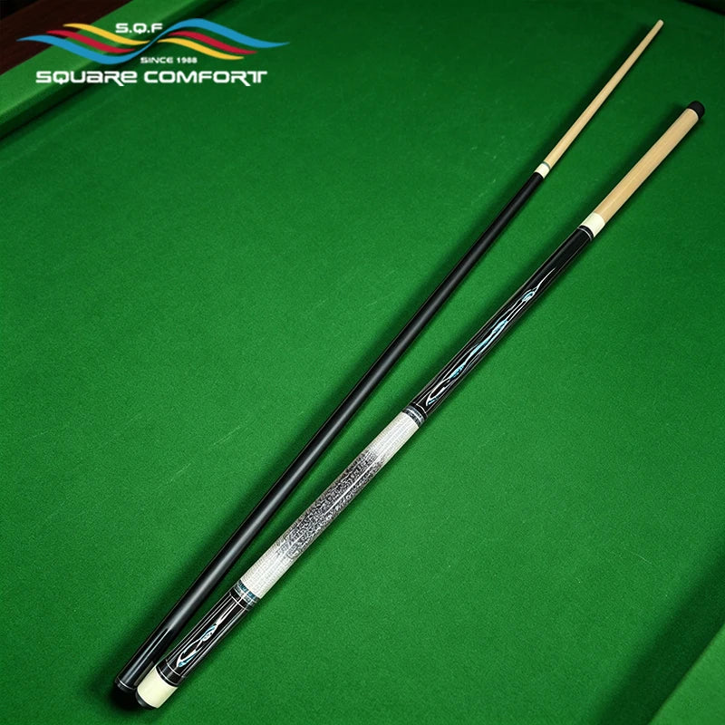 S.Q.F Handmade Pool Cue Carbon Fiber Pattern Inlay Ash Wood 13mm Tip Professional Snooker Billiards Stick MegaBDM