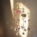 Various Shapes Healing Stones Crystal Prism Wind Chime Natural Raw Crystal Sun Catcher