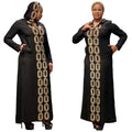 Good Selling Black Custom Abaya Black Abaya Turquie Rhinestone Zipper Abaya Friperie Dubai Engros