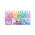 Creative Mini Rabbit Highlighter Marker Pen Air Erasable Ink for Paper Writing for Journal Pen Drawing Children's Color Pen