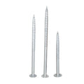 Yuens OEM Factory Solar Panel Mounting Galvanized Earth Spiral Anchors Bolt Racking Silver Ground Screw Piles Foundation