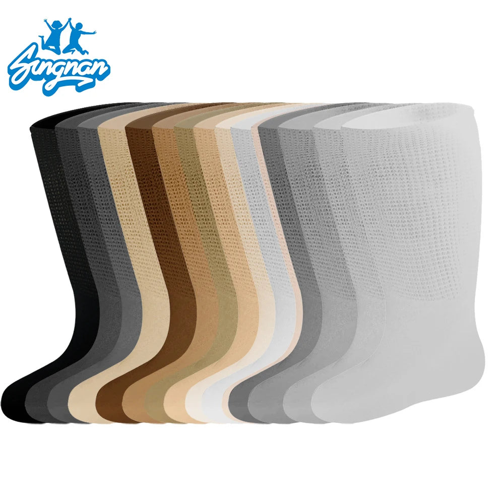 Custom Extra Wide Casual Diabetic Socks Non-Binding Bariatric Hospital Socks for Autumn Season