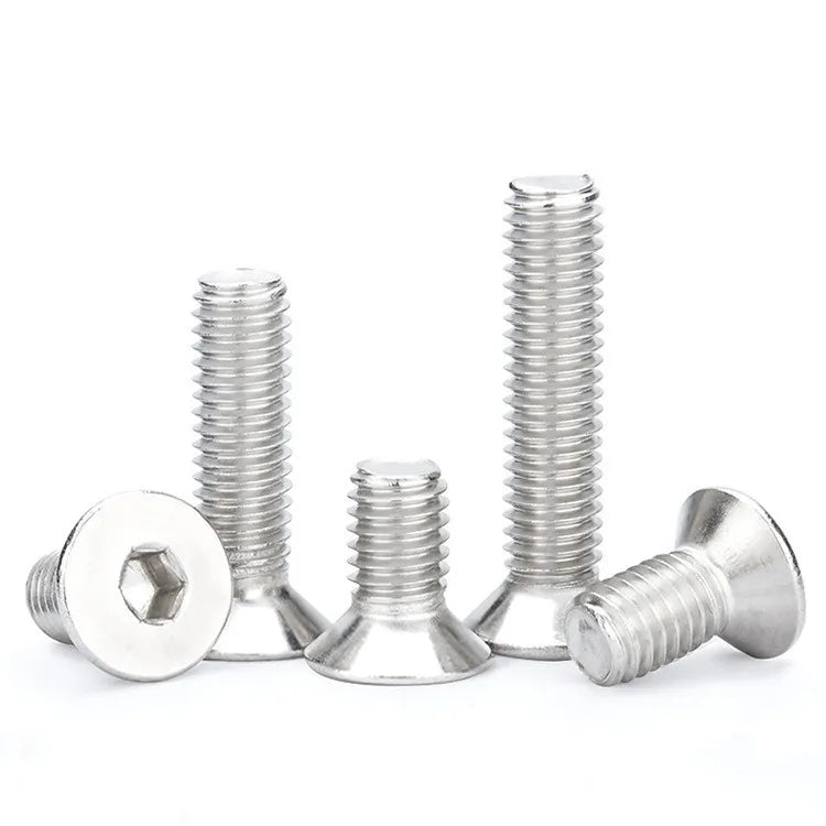 DIN 7991 M2 to M10 Allen Head Cap Bolt Hex Socket Countersunk Flat Screw Plain Finish