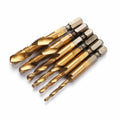 Multi-Functional Titanium-Plated Drill and Tap Integrated Hexagonal Handle Steel Application Composite Tool